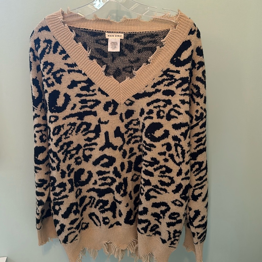 Cheetah Print Sweater